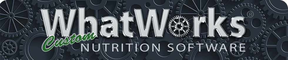 What Works Custom Nutrition Software